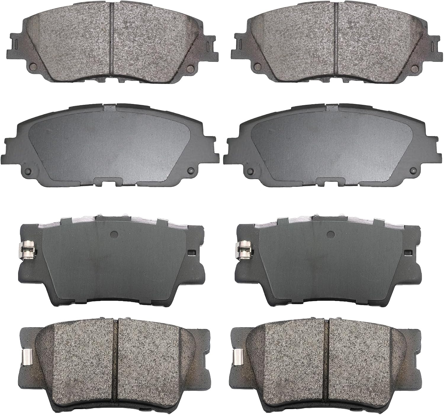 Replacement for Front & Rear Ceramic Brake pads Set 2016 2017 2018 2019 Honda Civic D1451 D914 - Image 38