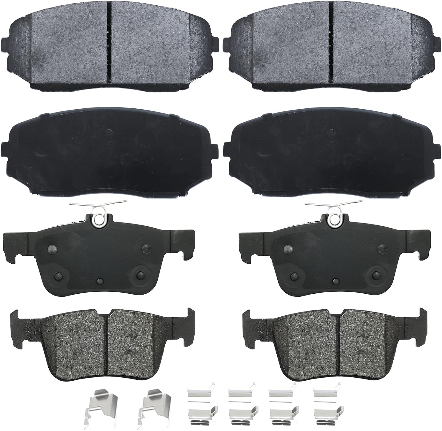 Replacement for Front & Rear Ceramic Brake pads Set 2016 2017 2018 2019 Honda Civic D1451 D914 - Image 39