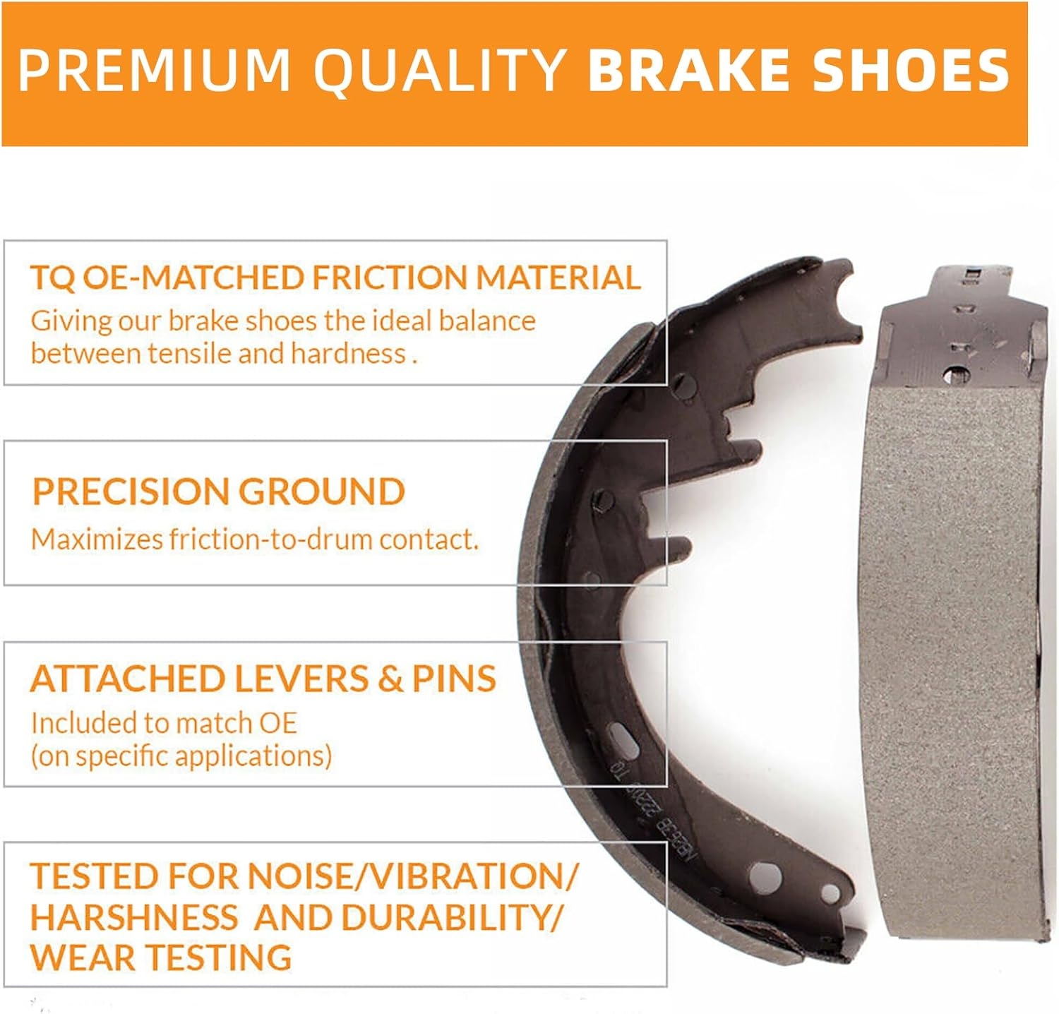 Replacement for Front & Rear Ceramic Brake pads Set 2016 2017 2018 2019 Honda Civic D1451 D914 - Image 49