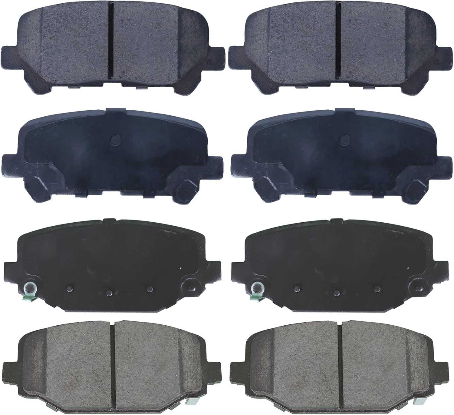 Replacement for Front & Rear Ceramic Brake pads Set 2016 2017 2018 2019 Honda Civic D1451 D914 - Image 53