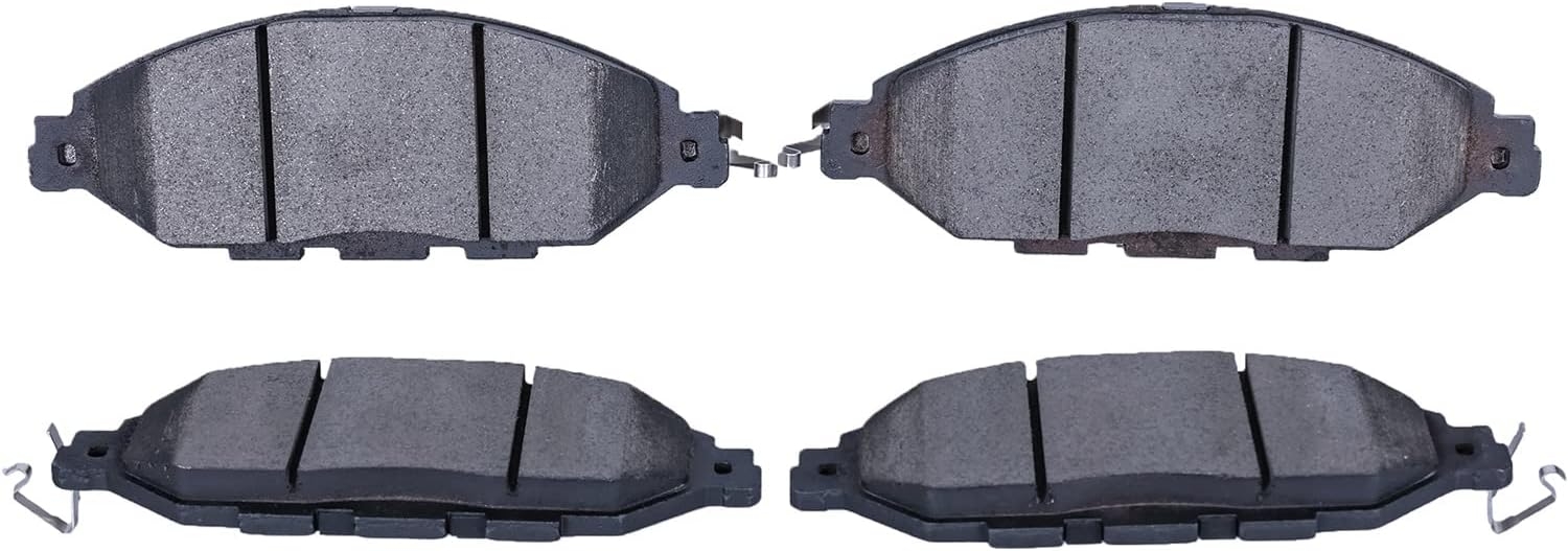 Replacement for Front & Rear Ceramic Brake pads Set 2016 2017 2018 2019 Honda Civic D1451 D914 - Image 61