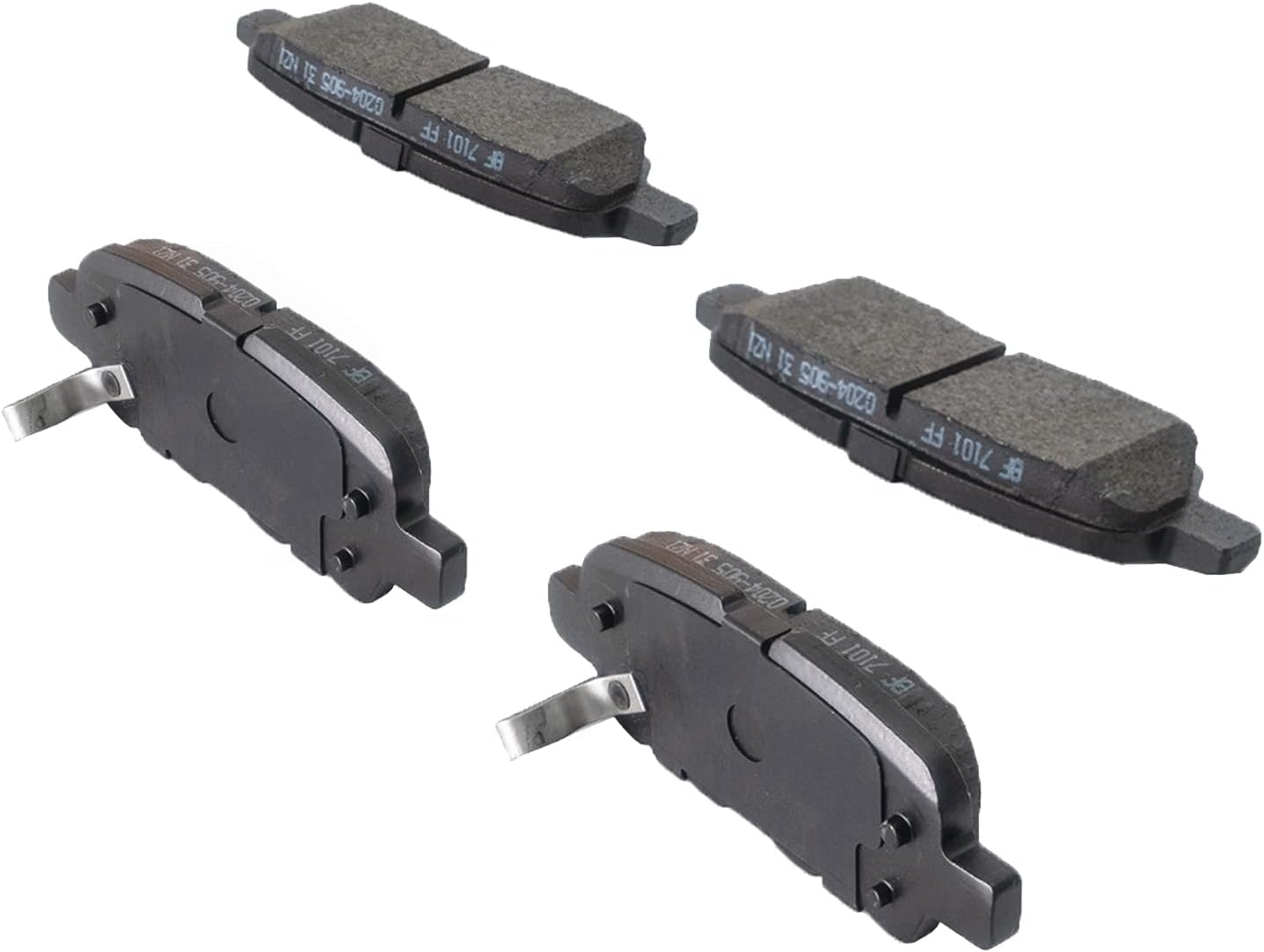 Replacement for Front & Rear Ceramic Brake pads Set 2016 2017 2018 2019 Honda Civic D1451 D914 - Image 62