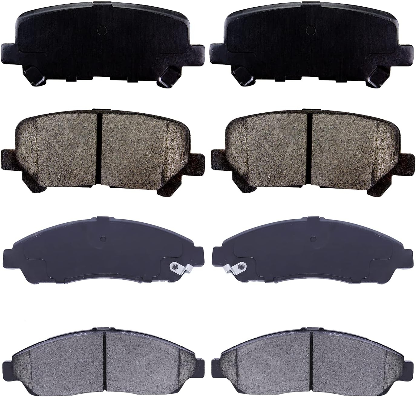 Replacement for Front & Rear Ceramic Brake pads Set 2016 2017 2018 2019 Honda Civic D1451 D914 - Image 63