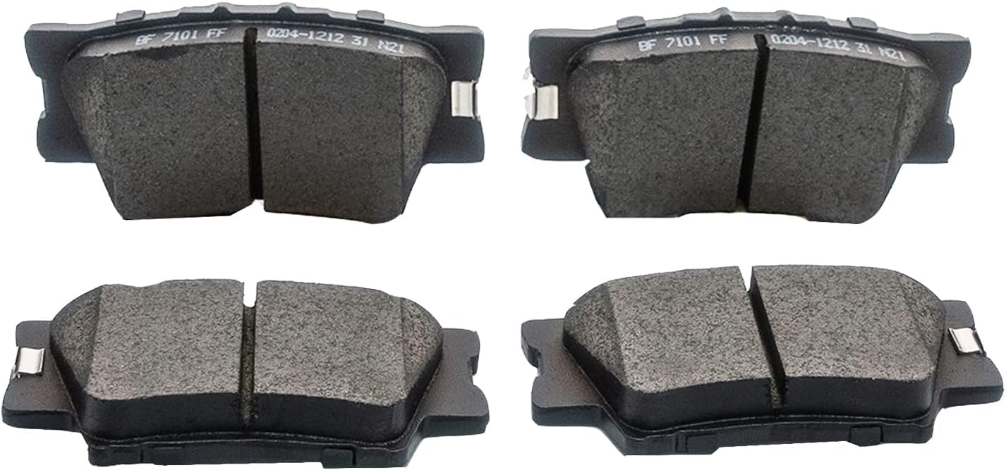 Replacement for Front & Rear Ceramic Brake pads Set 2016 2017 2018 2019 Honda Civic D1451 D914 - Image 67