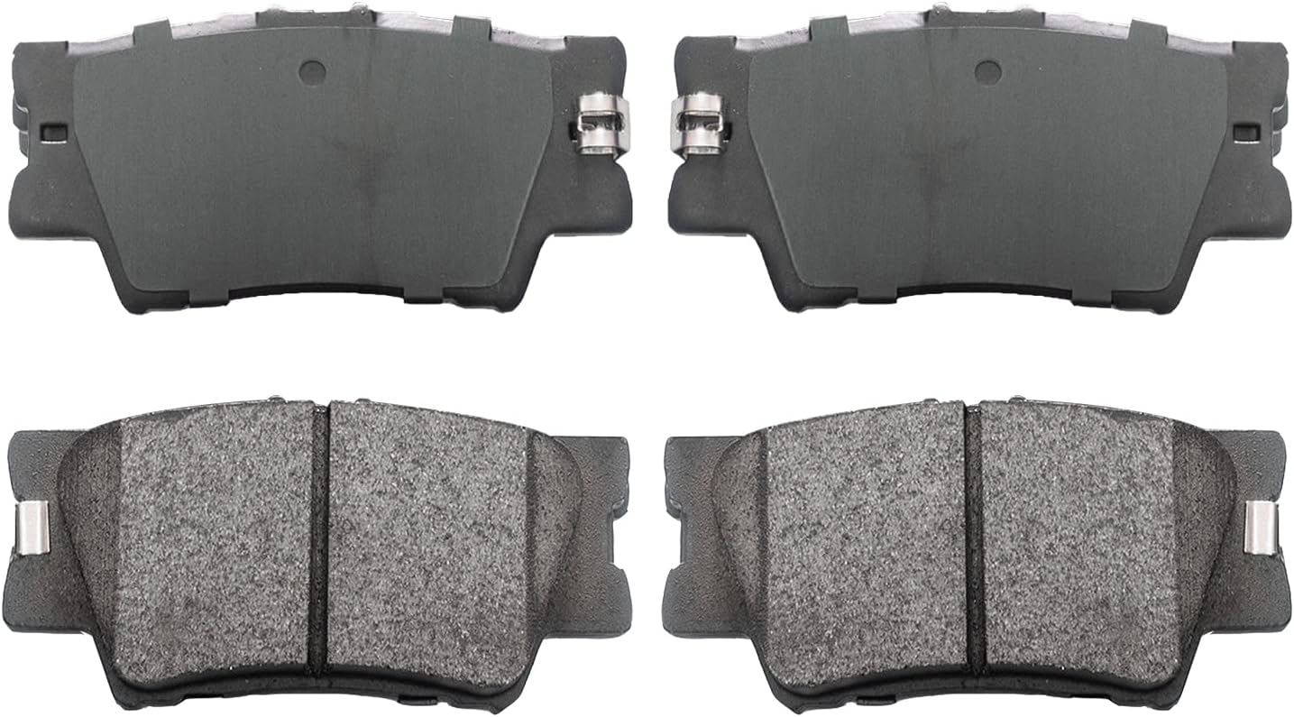 Replacement for Front & Rear Ceramic Brake pads Set 2016 2017 2018 2019 Honda Civic D1451 D914 - Image 68