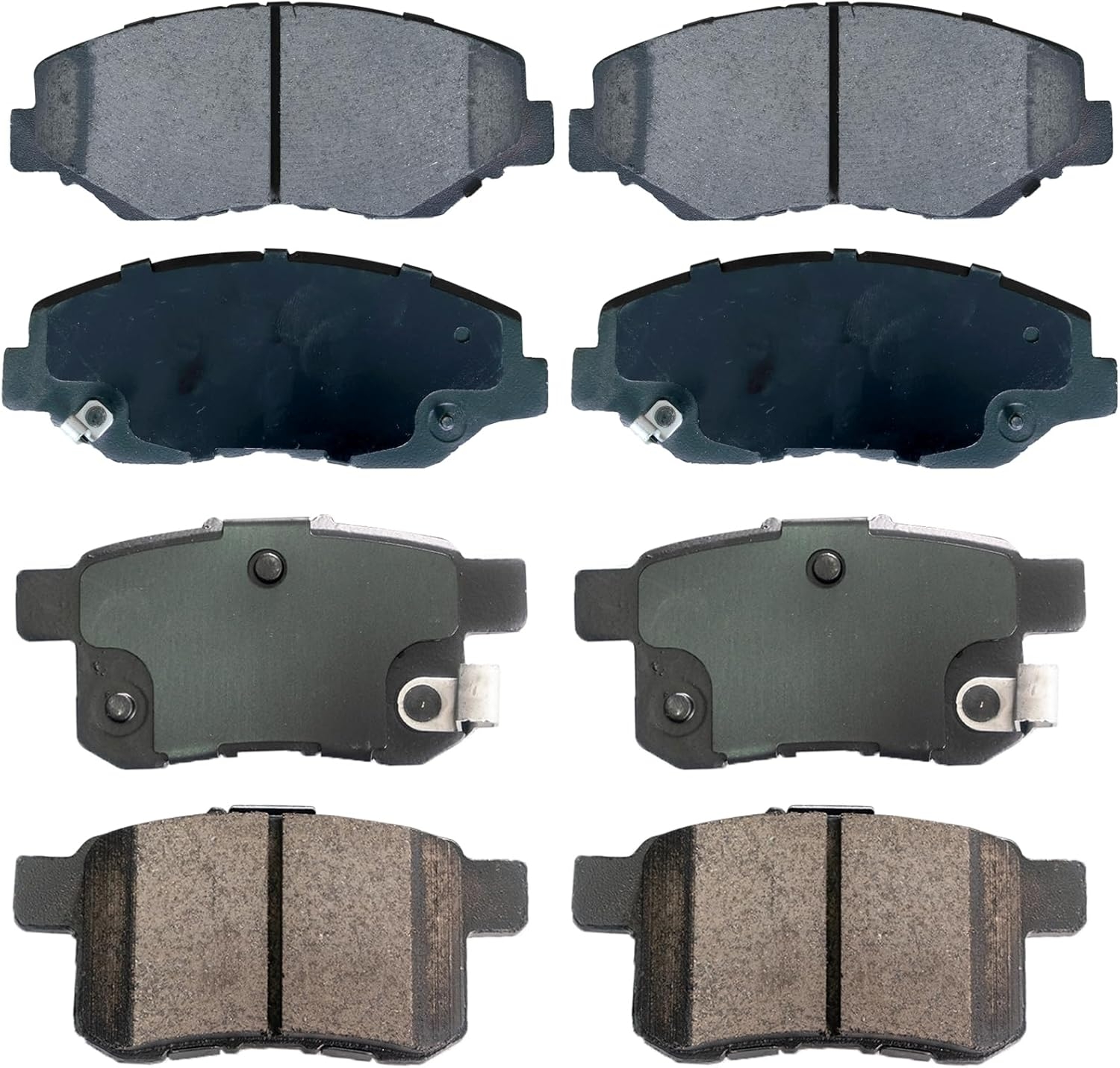 Replacement for Front & Rear Ceramic Brake pads Set 2016 2017 2018 2019 Honda Civic D1451 D914 - Image 69
