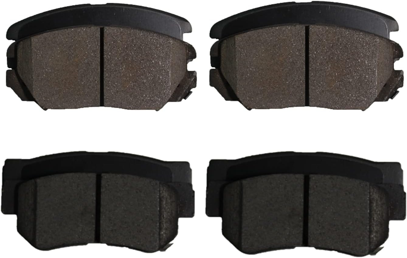 Replacement for Front & Rear Ceramic Brake pads Set 2016 2017 2018 2019 Honda Civic D1451 D914 - Image 70