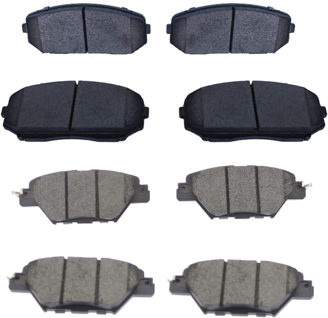 Replacement for Front & Rear Ceramic Brake pads Set 2016 2017 2018 2019 Honda Civic D1451 D914 - Image 71