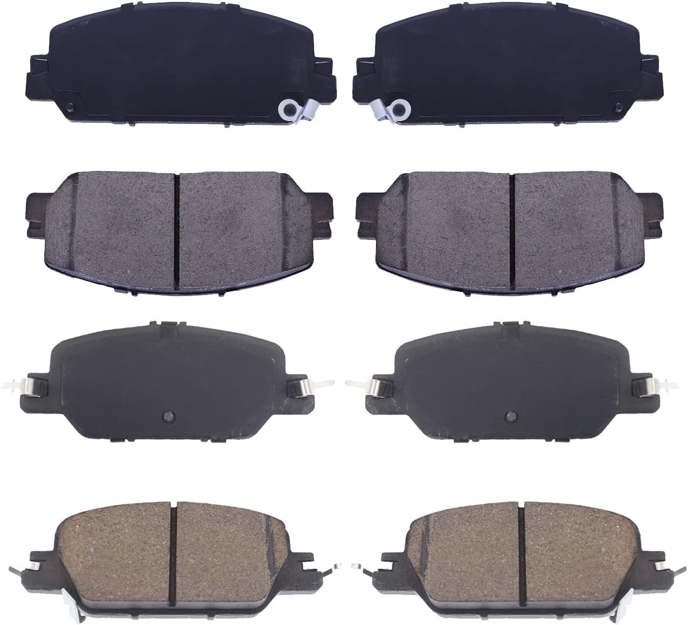 Replacement for Front & Rear Ceramic Brake pads Set 2016 2017 2018 2019 Honda Civic D1451 D914 - Image 72