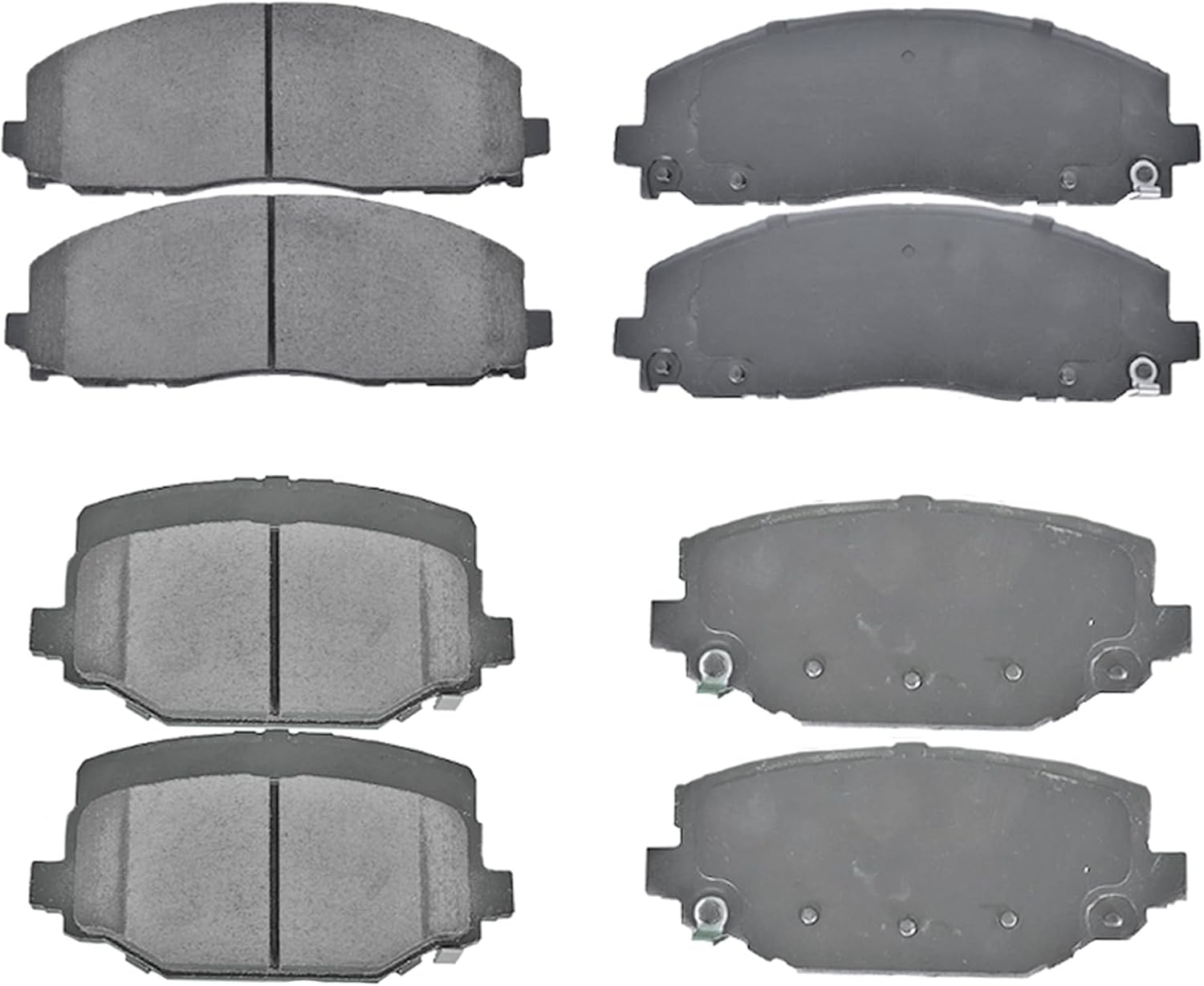Replacement for Front & Rear Ceramic Brake pads Set 2016 2017 2018 2019 Honda Civic D1451 D914 - Image 74