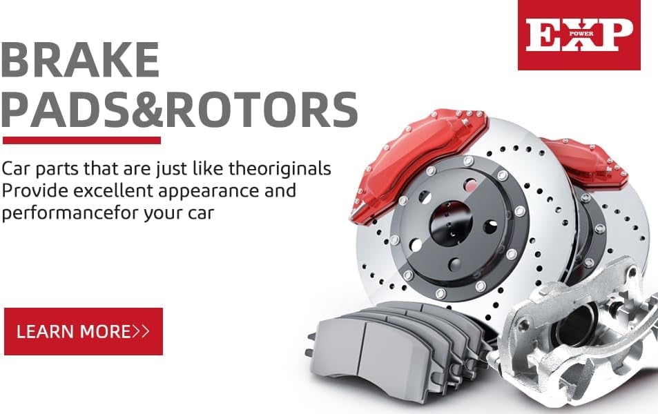 Replacement for Front & Rear Ceramic Brake pads Set 2016 2017 2018 2019 Honda Civic D1451 D914 - Image 75