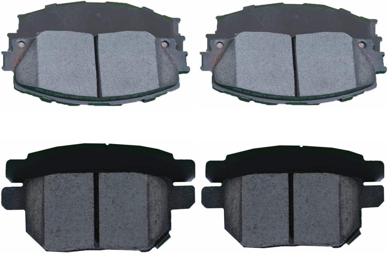 Replacement for Front & Rear Ceramic Brake pads Set 2016 2017 2018 2019 Honda Civic D1451 D914 - Image 76