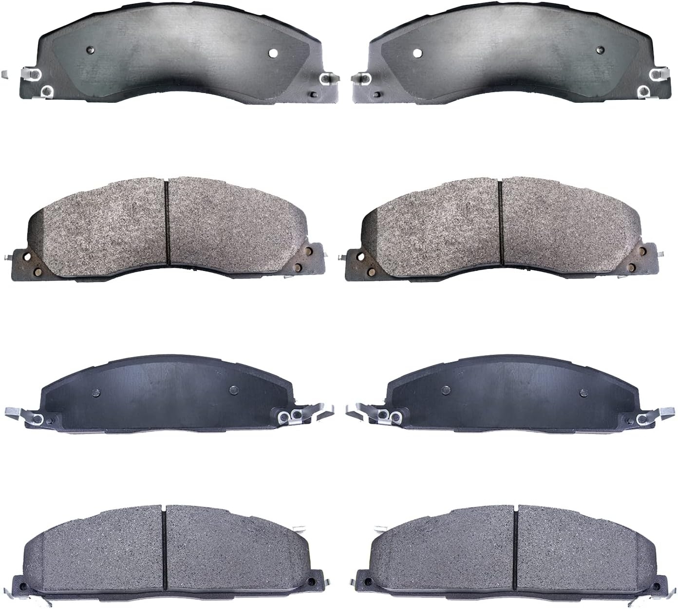 Replacement for Front & Rear Ceramic Brake pads Set 2016 2017 2018 2019 Honda Civic D1451 D914 - Image 77