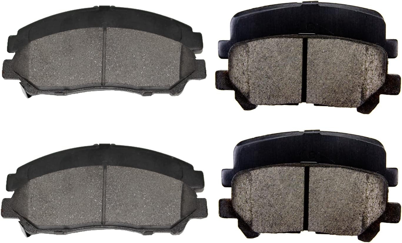 Replacement for Front & Rear Ceramic Brake pads Set 2016 2017 2018 2019 Honda Civic D1451 D914 - Image 80