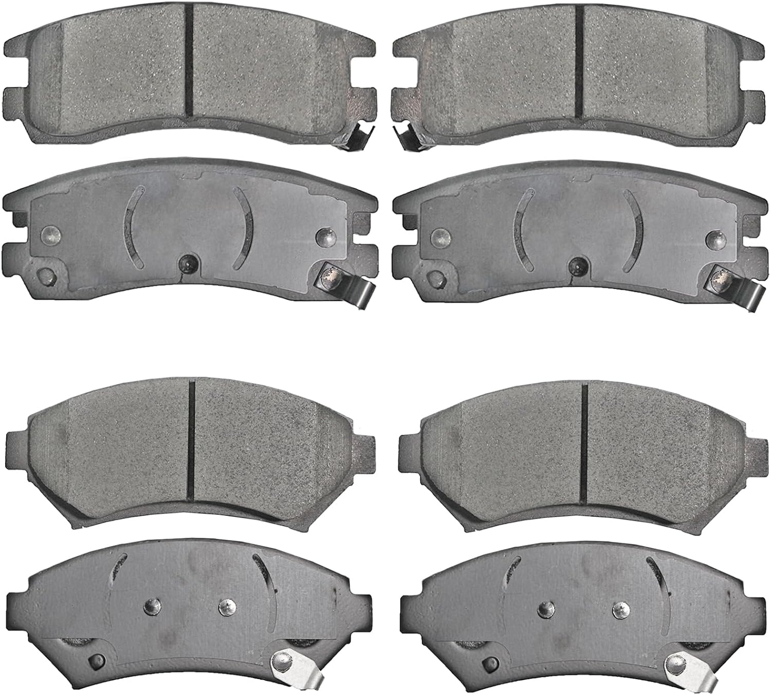 Replacement for Front & Rear Ceramic Brake pads Set 2016 2017 2018 2019 Honda Civic D1451 D914 - Image 81