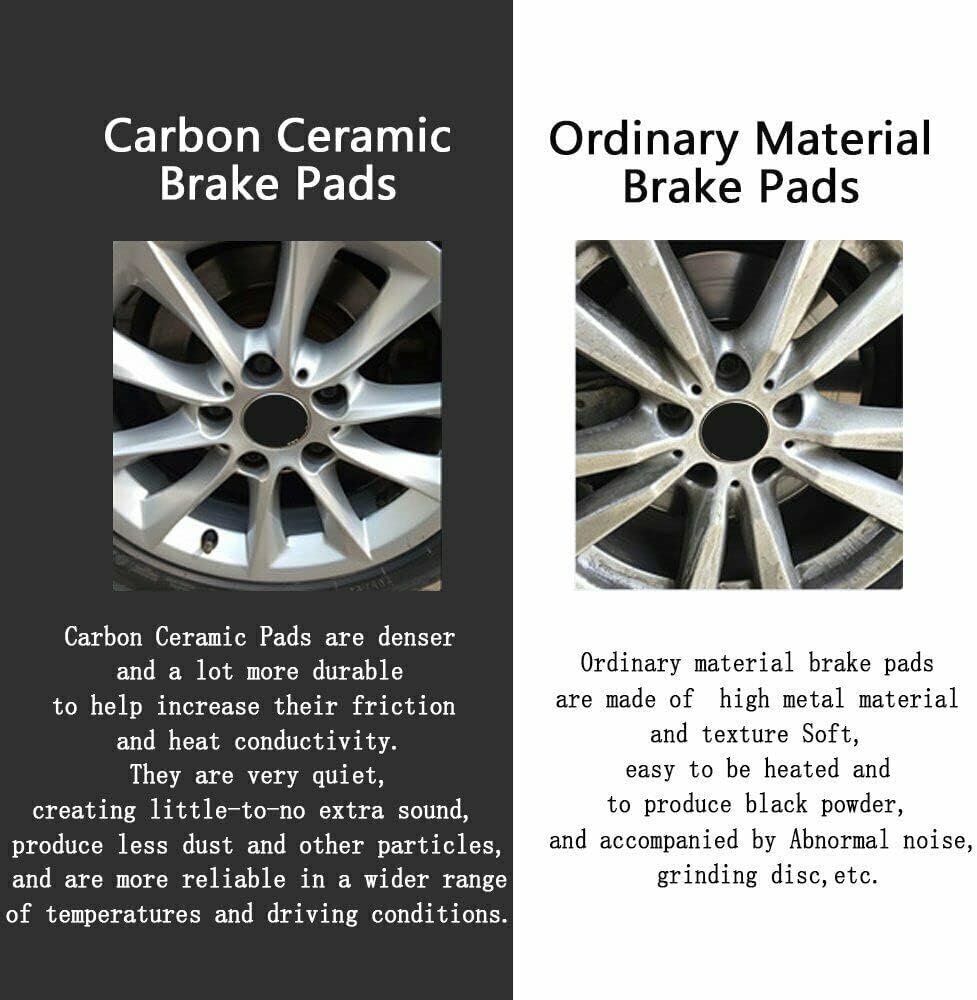 Replacement for Front & Rear Ceramic Brake pads Set 2016 2017 2018 2019 Honda Civic D1451 D914 - Image 84