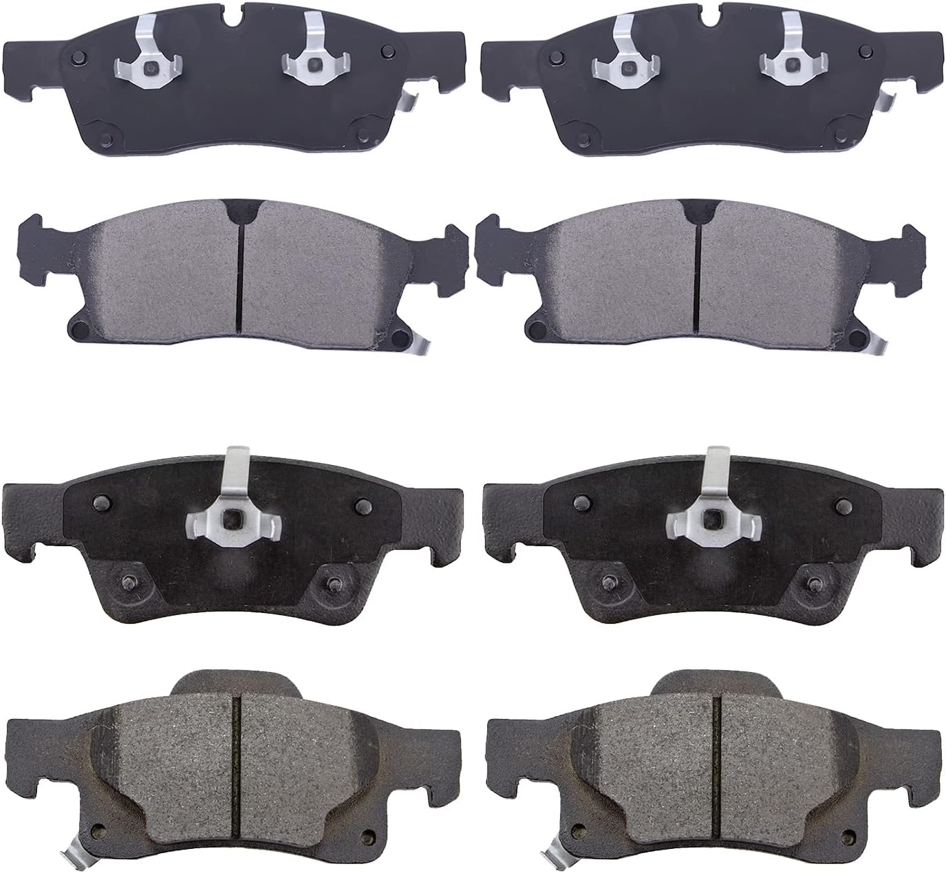 Replacement for Front & Rear Ceramic Brake pads Set 2016 2017 2018 2019 Honda Civic D1451 D914 - Image 85
