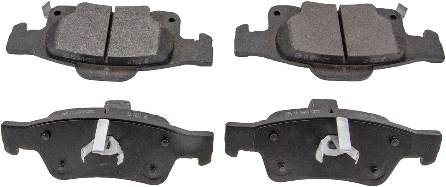 Replacement for Front & Rear Ceramic Brake pads Set 2016 2017 2018 2019 Honda Civic D1451 D914 - Image 87