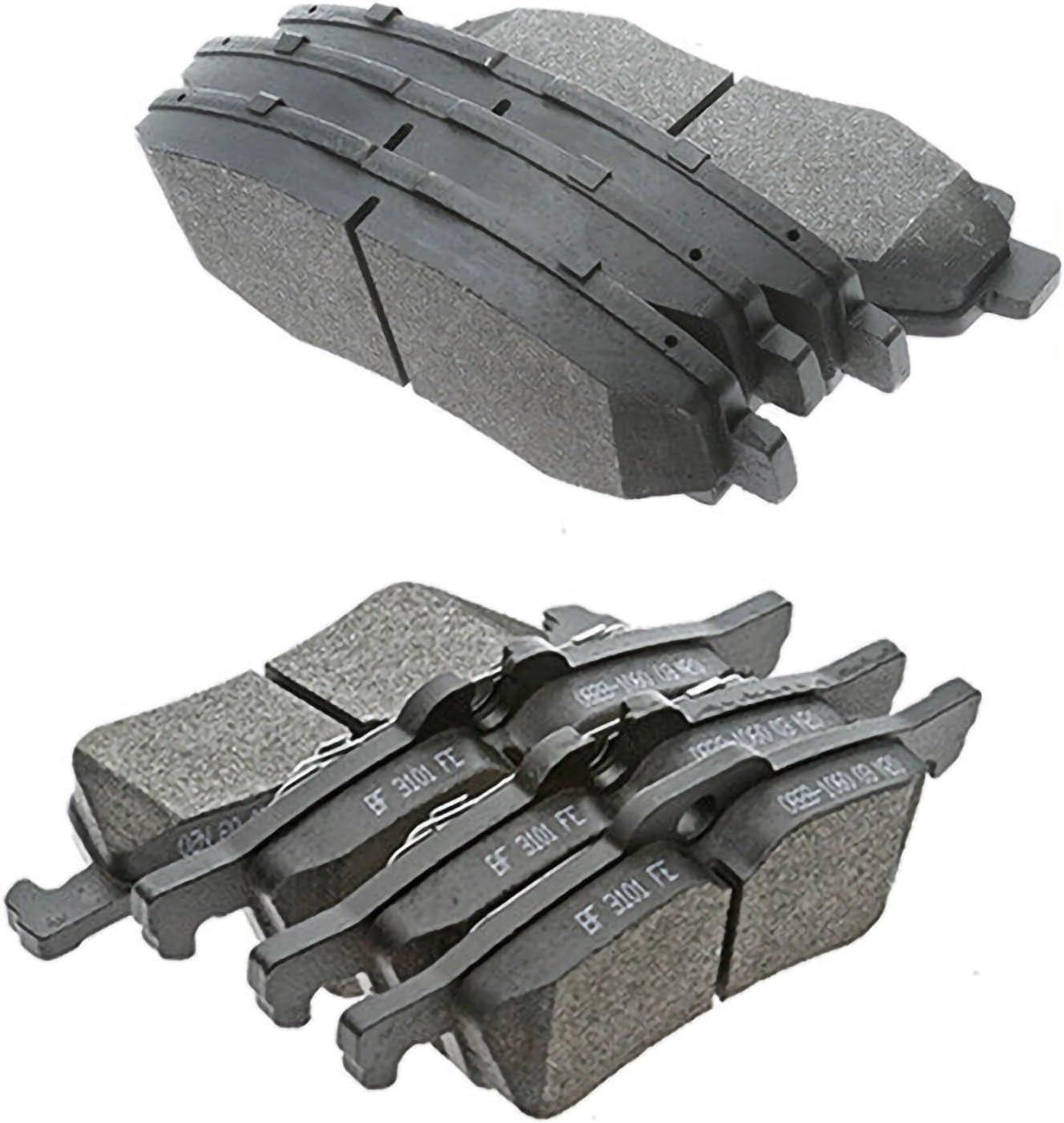 Replacement for Front & Rear Ceramic Brake pads Set 2016 2017 2018 2019 Honda Civic D1451 D914 - Image 89