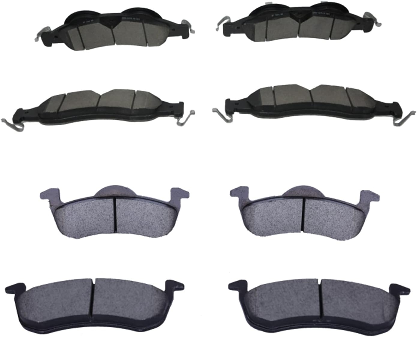 Replacement for Front & Rear Ceramic Brake pads Set 2016 2017 2018 2019 Honda Civic D1451 D914 - Image 90