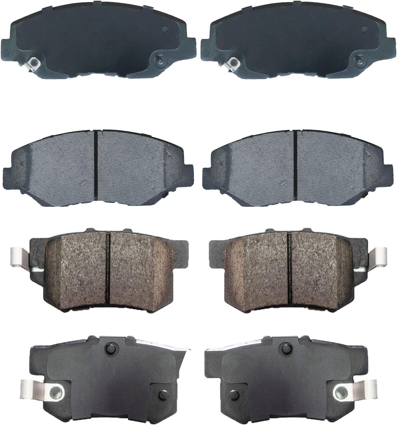 Replacement for Front & Rear Ceramic Brake pads Set 2016 2017 2018 2019 Honda Civic D1451 D914 - Image 91