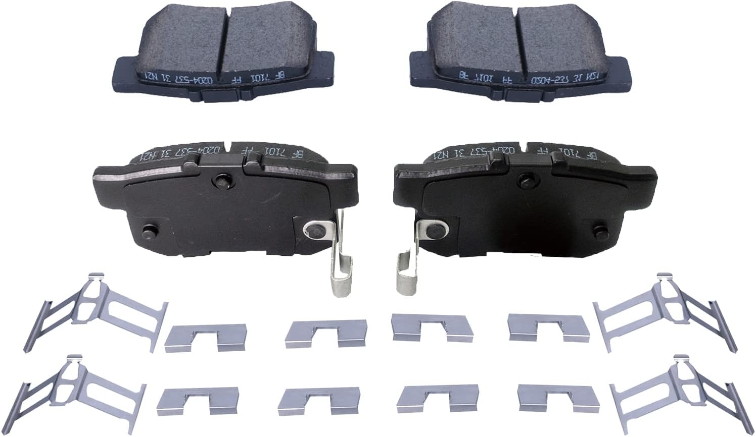 Replacement for Front & Rear Ceramic Brake pads Set 2016 2017 2018 2019 Honda Civic D1451 D914 - Image 92
