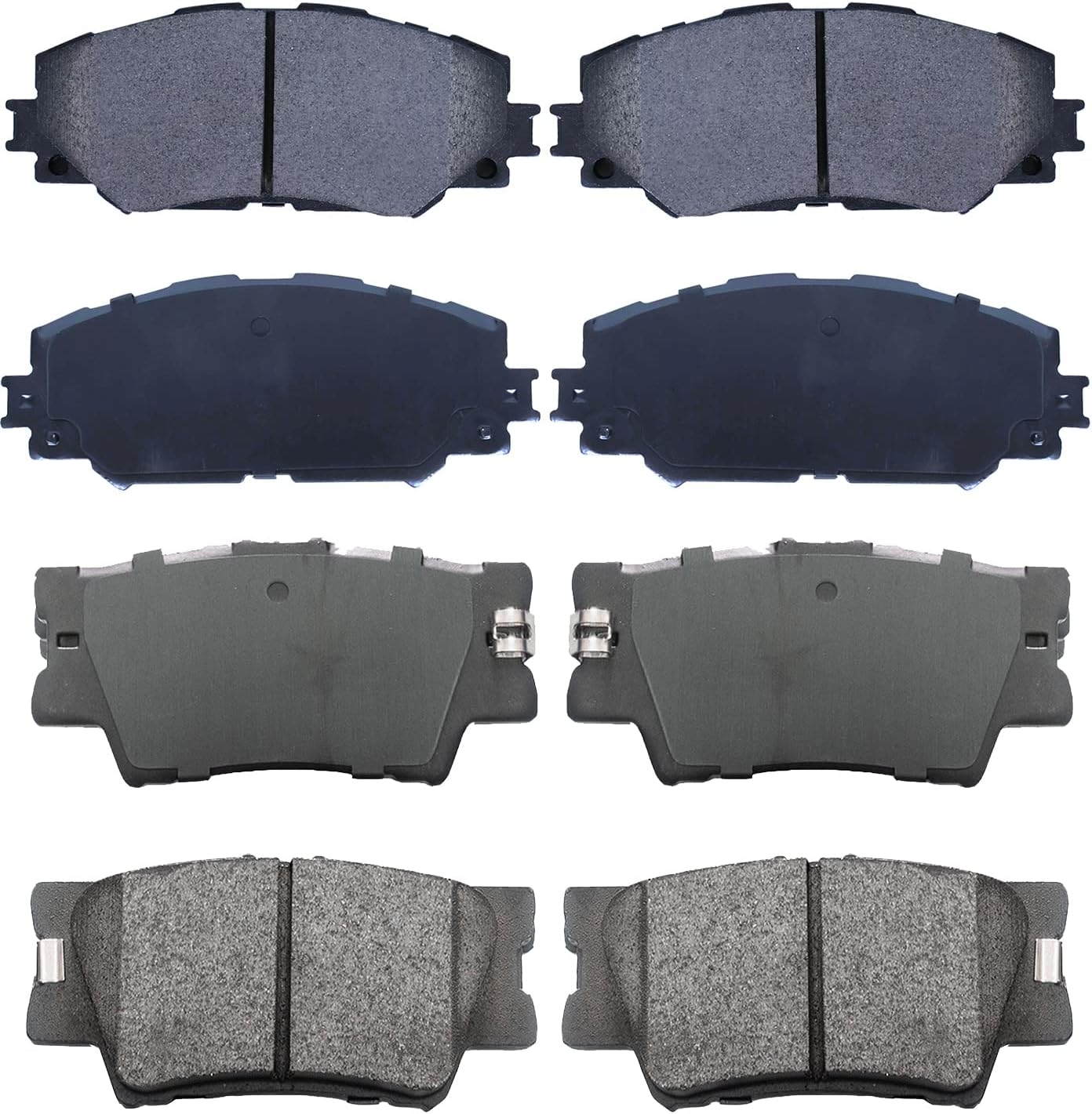 Replacement for Front & Rear Ceramic Brake pads Set 2016 2017 2018 2019 Honda Civic D1451 D914 - Image 98