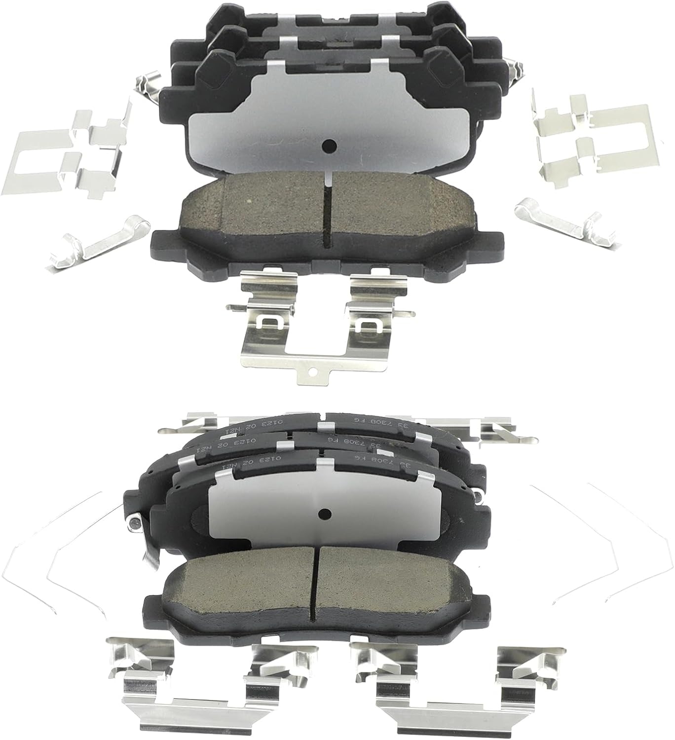 Replacement for Front & Rear Ceramic Brake pads Set 2016 2017 2018 2019 Honda Civic D1451 D914 - Image 100