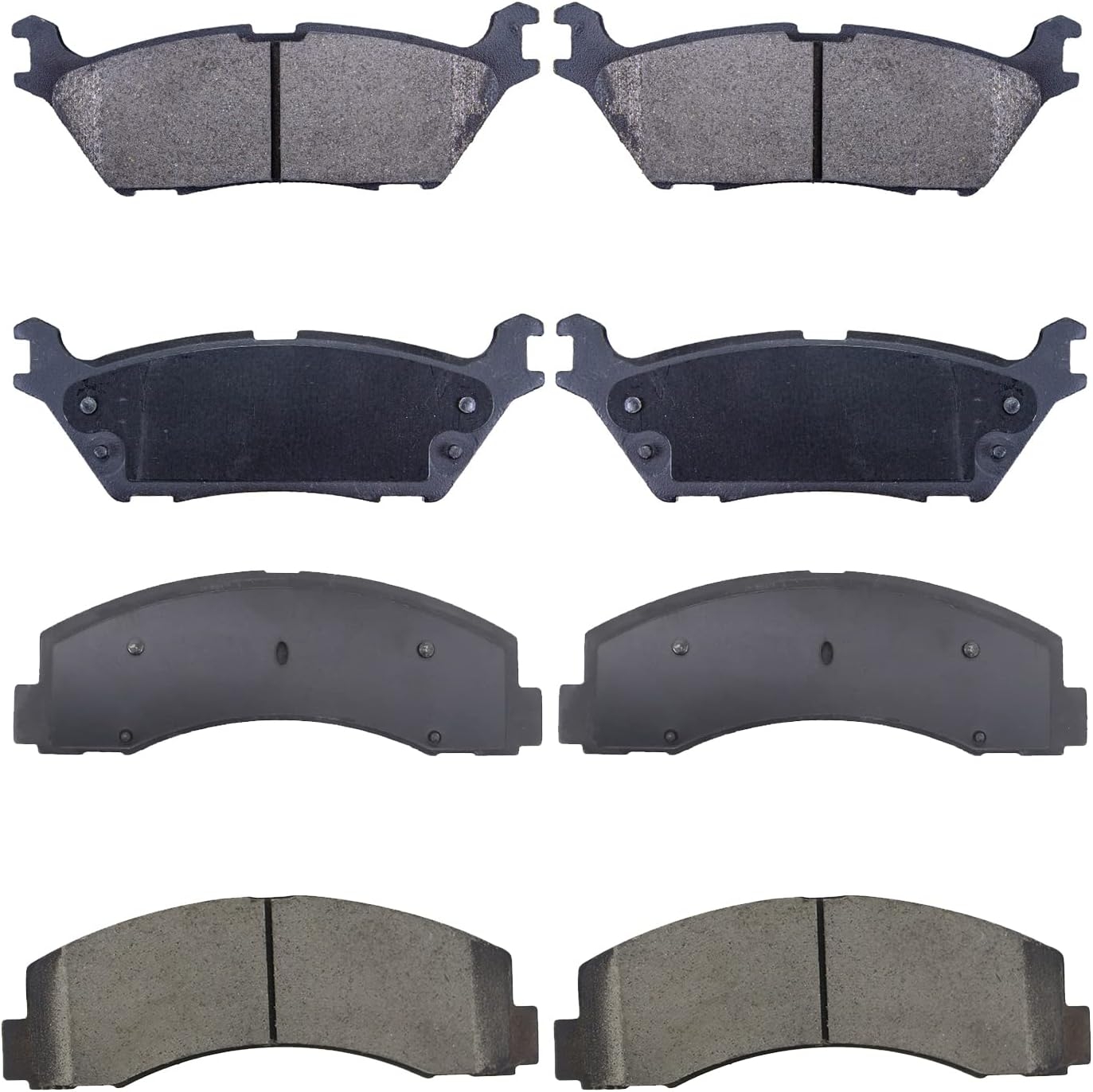 Replacement for Front & Rear Ceramic Brake pads Set 2016 2017 2018 2019 Honda Civic D1451 D914 - Image 101