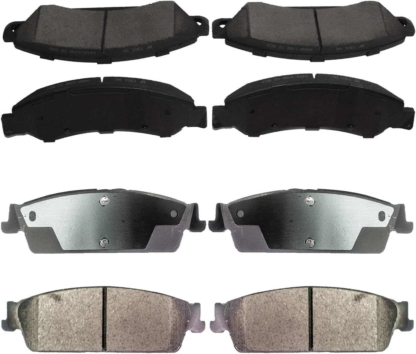 Replacement for Front & Rear Ceramic Brake pads Set 2016 2017 2018 2019 Honda Civic D1451 D914 - Image 104