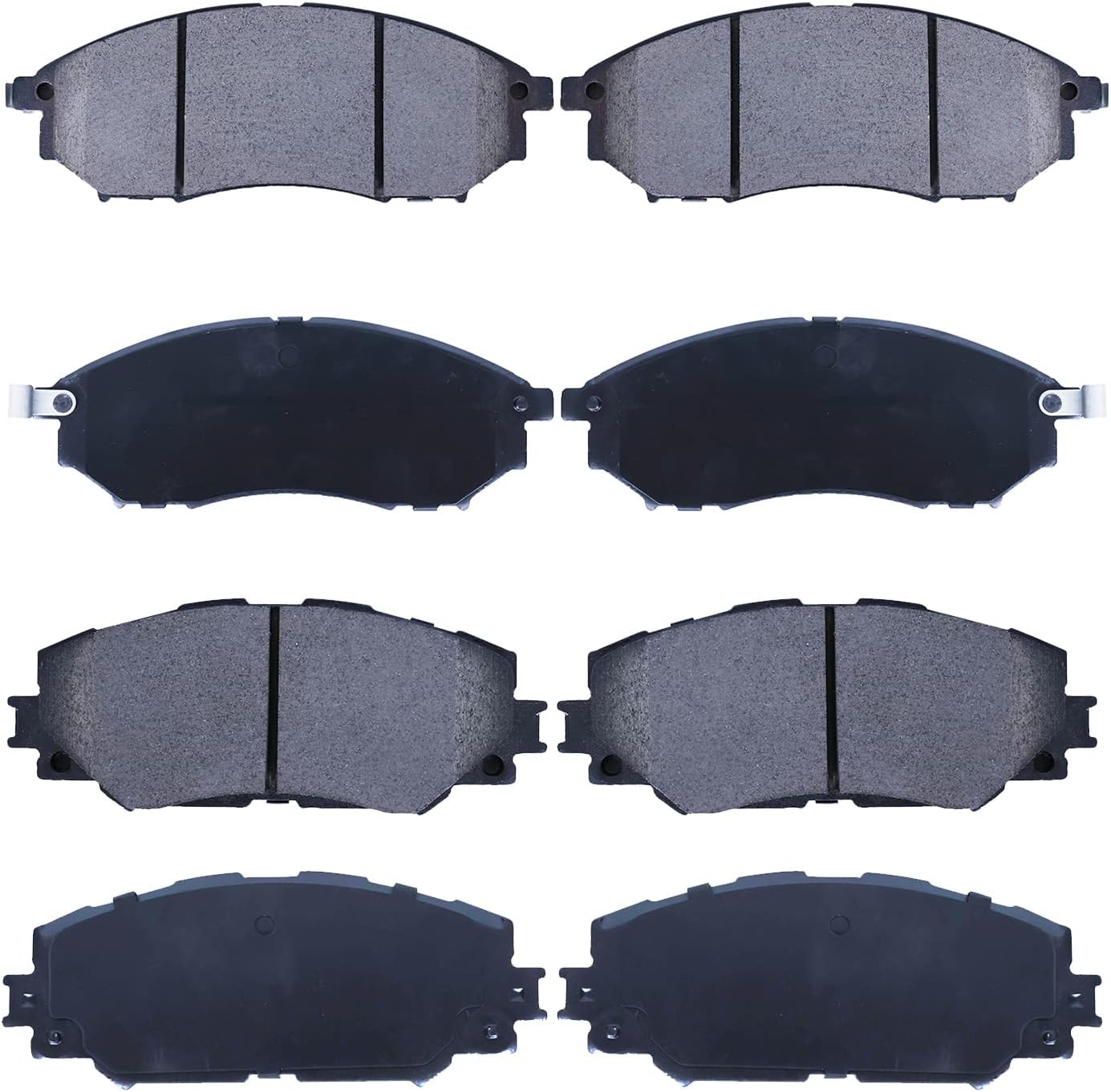 Replacement for Front & Rear Ceramic Brake pads Set 2016 2017 2018 2019 Honda Civic D1451 D914 - Image 111