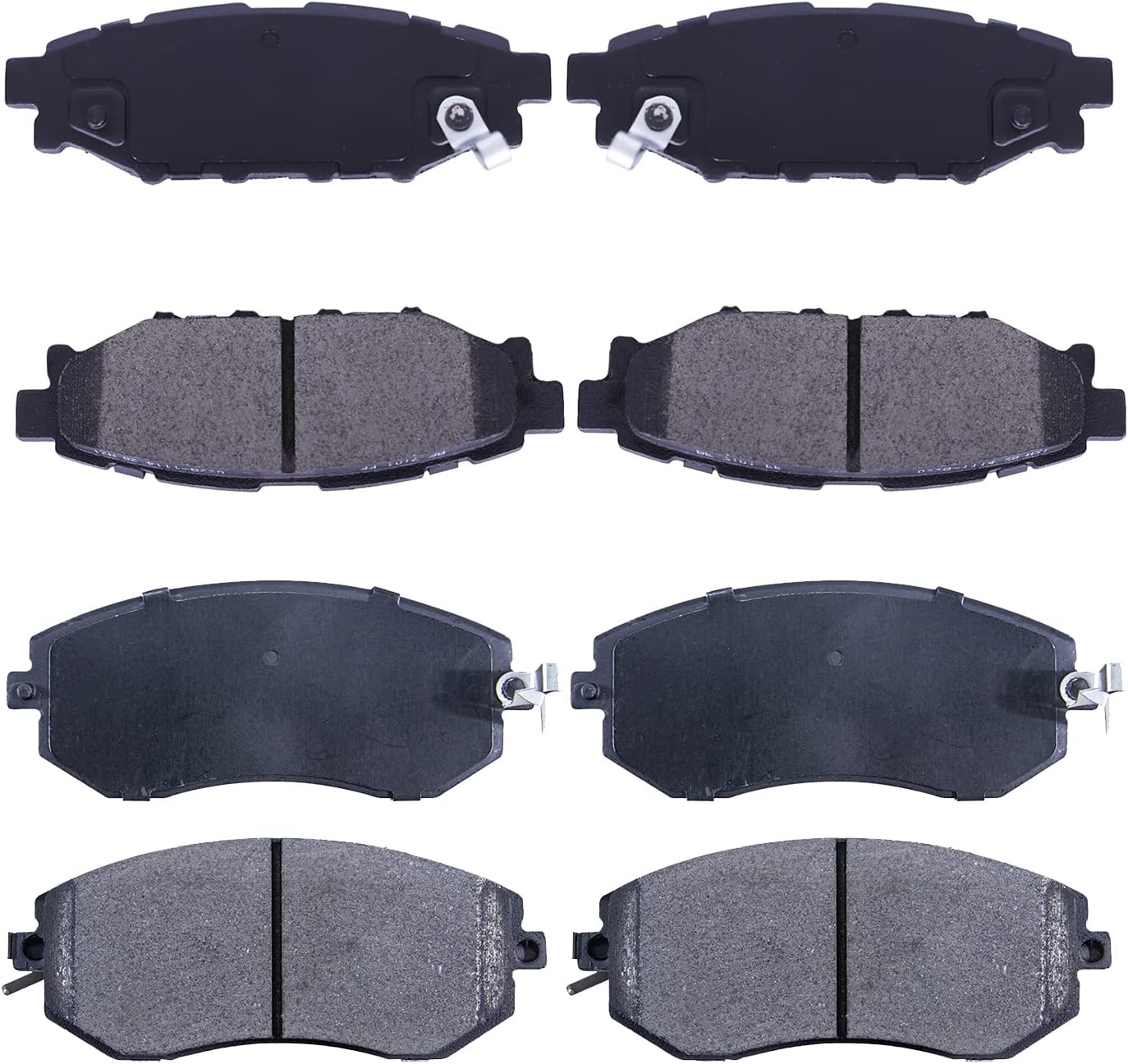 Replacement for Front & Rear Ceramic Brake pads Set 2016 2017 2018 2019 Honda Civic D1451 D914 - Image 114