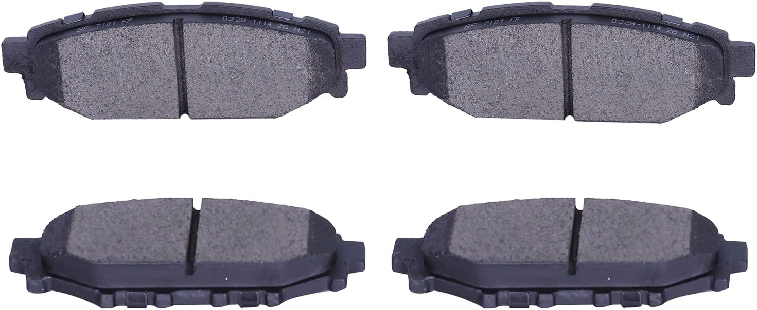 Replacement for Front & Rear Ceramic Brake pads Set 2016 2017 2018 2019 Honda Civic D1451 D914 - Image 116