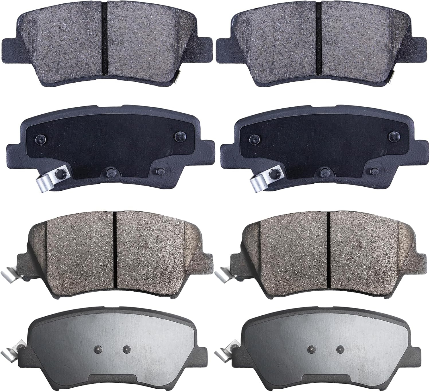 Replacement for Front & Rear Ceramic Brake pads Set 2016 2017 2018 2019 Honda Civic D1451 D914 - Image 121