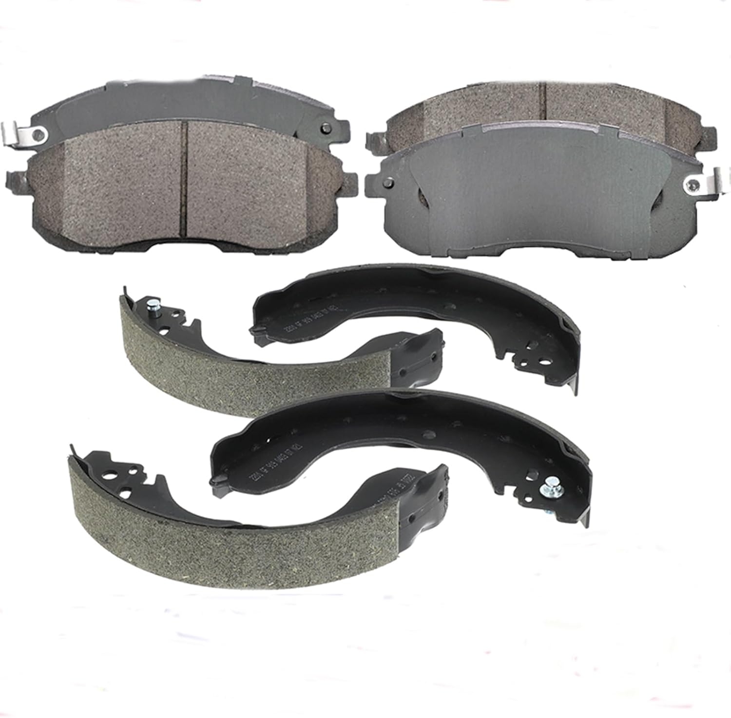 Replacement for Front & Rear Ceramic Brake pads Set 2016 2017 2018 2019 Honda Civic D1451 D914 - Image 127