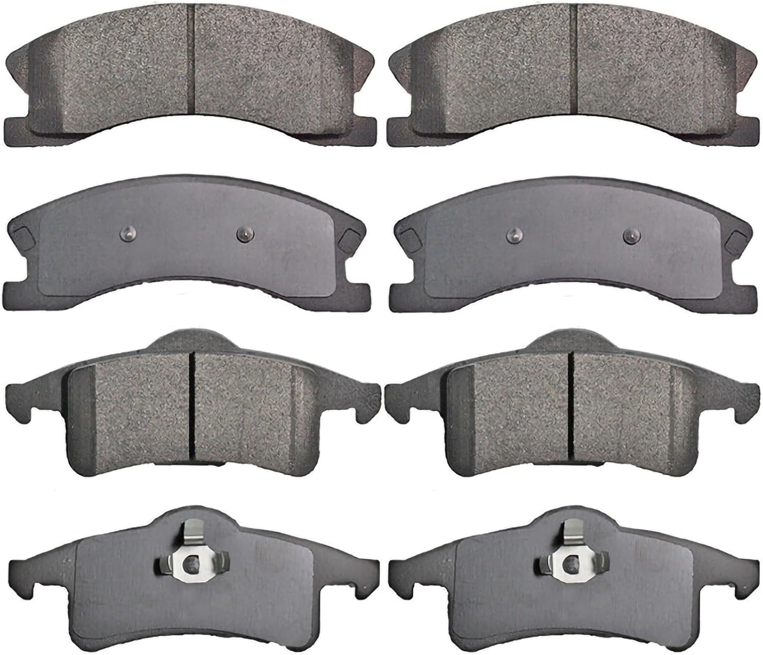 Replacement for Front & Rear Ceramic Brake pads Set 2016 2017 2018 2019 Honda Civic D1451 D914 - Image 131