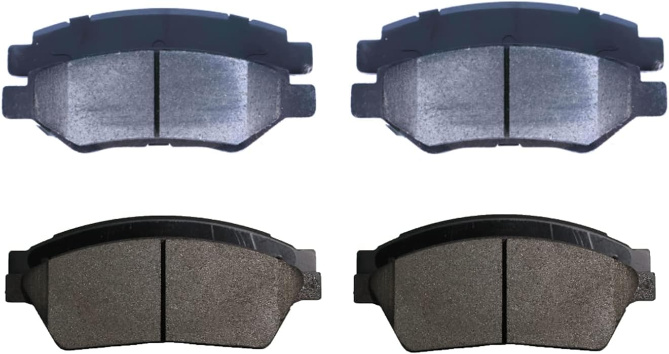 Replacement for Front & Rear Ceramic Brake pads Set 2016 2017 2018 2019 Honda Civic D1451 D914 - Image 134