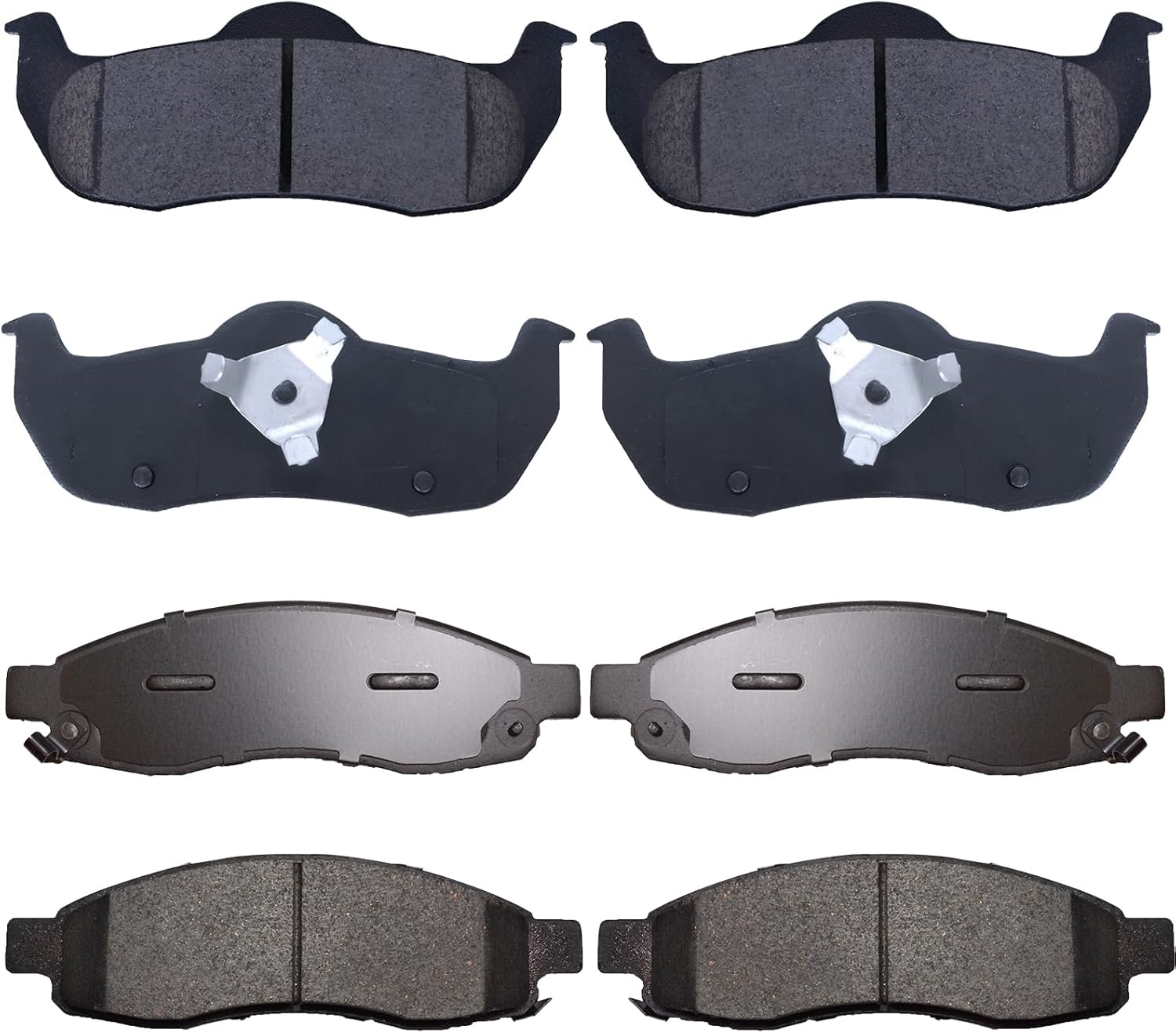 Replacement for Front & Rear Ceramic Brake pads Set 2016 2017 2018 2019 Honda Civic D1451 D914 - Image 135