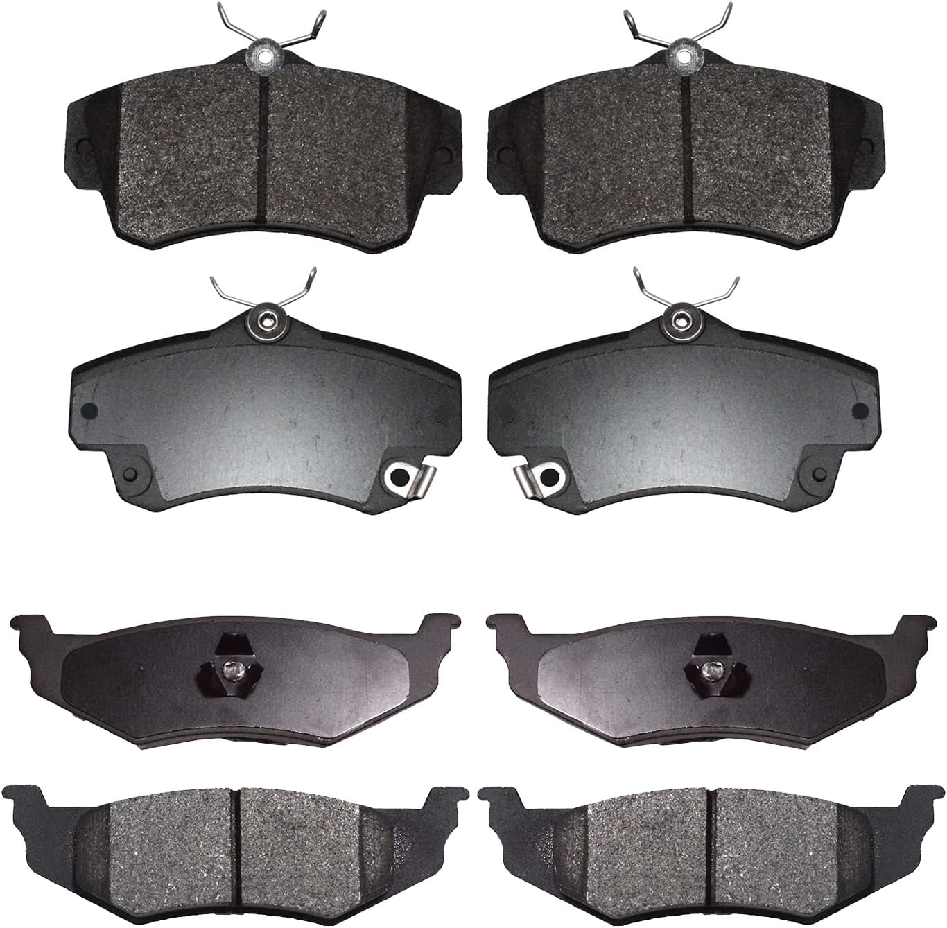 Replacement for Front & Rear Ceramic Brake pads Set 2016 2017 2018 2019 Honda Civic D1451 D914 - Image 139