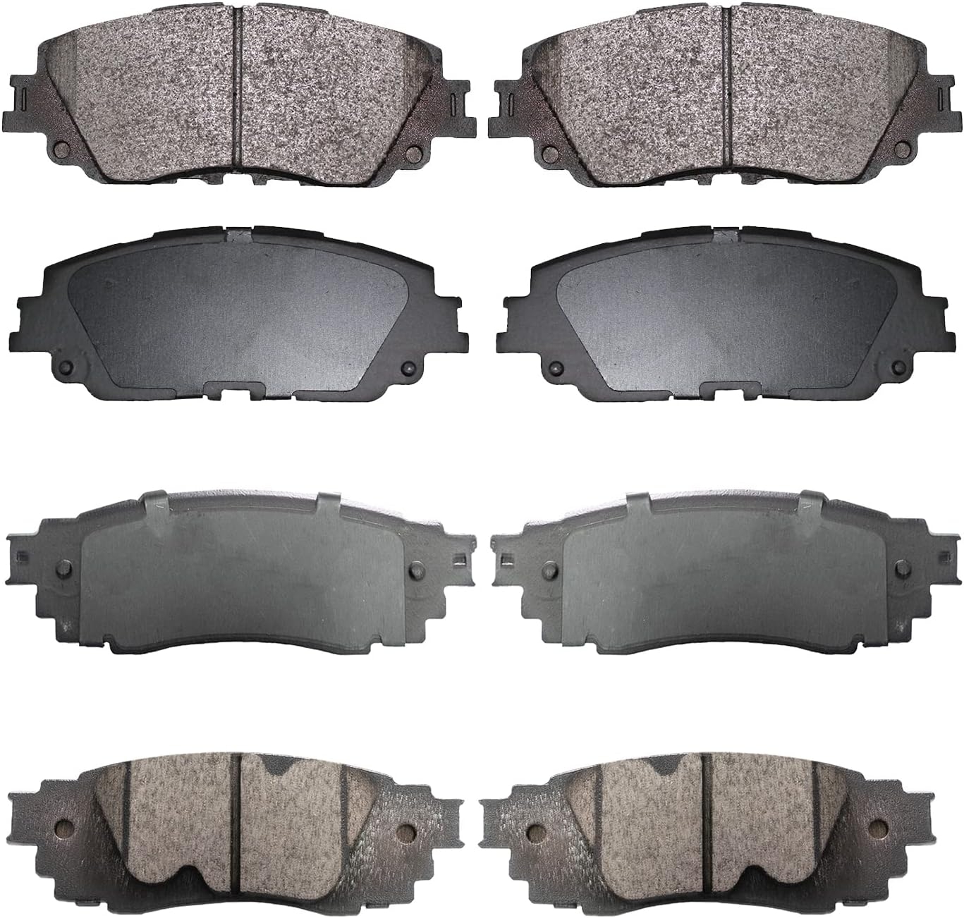 Replacement for Front & Rear Ceramic Brake pads Set 2016 2017 2018 2019 Honda Civic D1451 D914 - Image 145