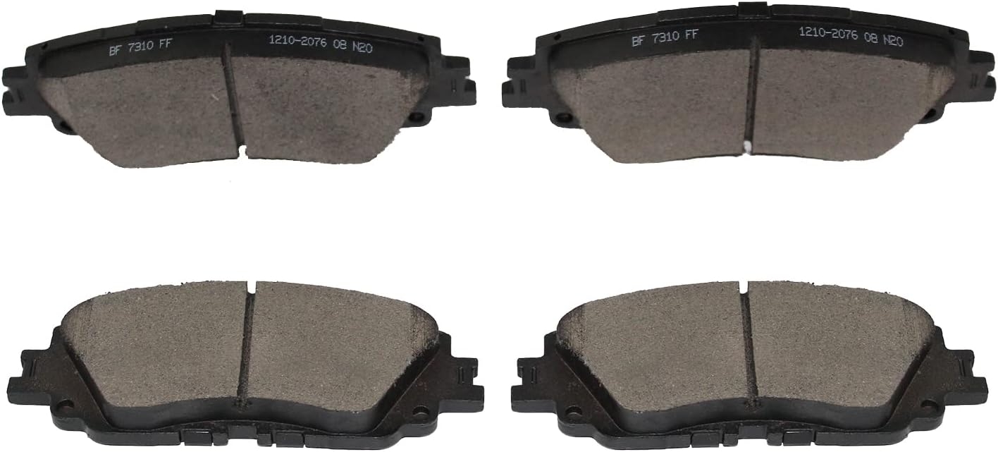 Replacement for Front & Rear Ceramic Brake pads Set 2016 2017 2018 2019 Honda Civic D1451 D914 - Image 147