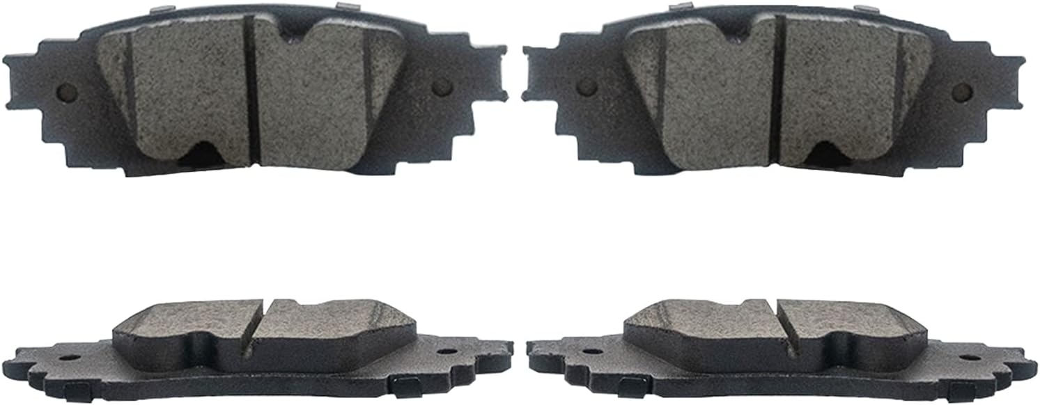 Replacement for Front & Rear Ceramic Brake pads Set 2016 2017 2018 2019 Honda Civic D1451 D914 - Image 148