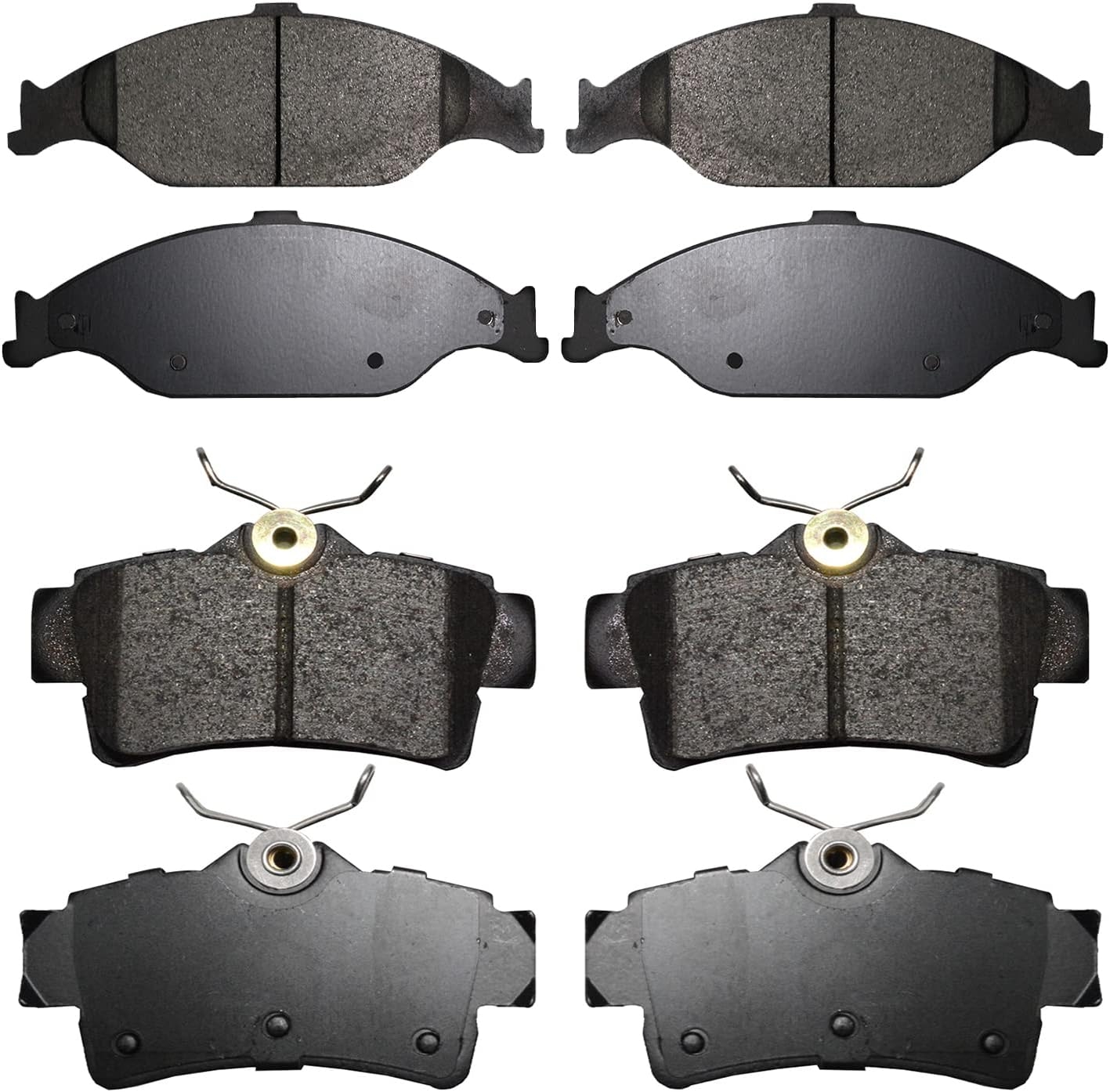 Replacement for Front & Rear Ceramic Brake pads Set 2016 2017 2018 2019 Honda Civic D1451 D914 - Image 152