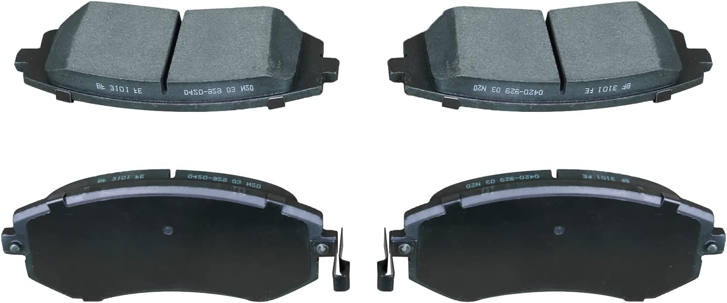 Replacement for Front & Rear Ceramic Brake pads Set 2016 2017 2018 2019 Honda Civic D1451 D914 - Image 156