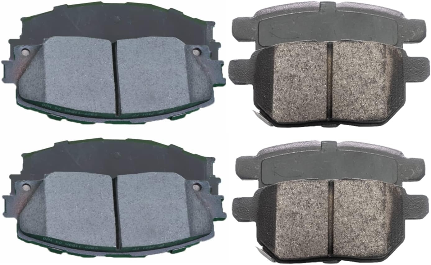 Replacement for Front & Rear Ceramic Brake pads Set 2016 2017 2018 2019 Honda Civic D1451 D914 - Image 159