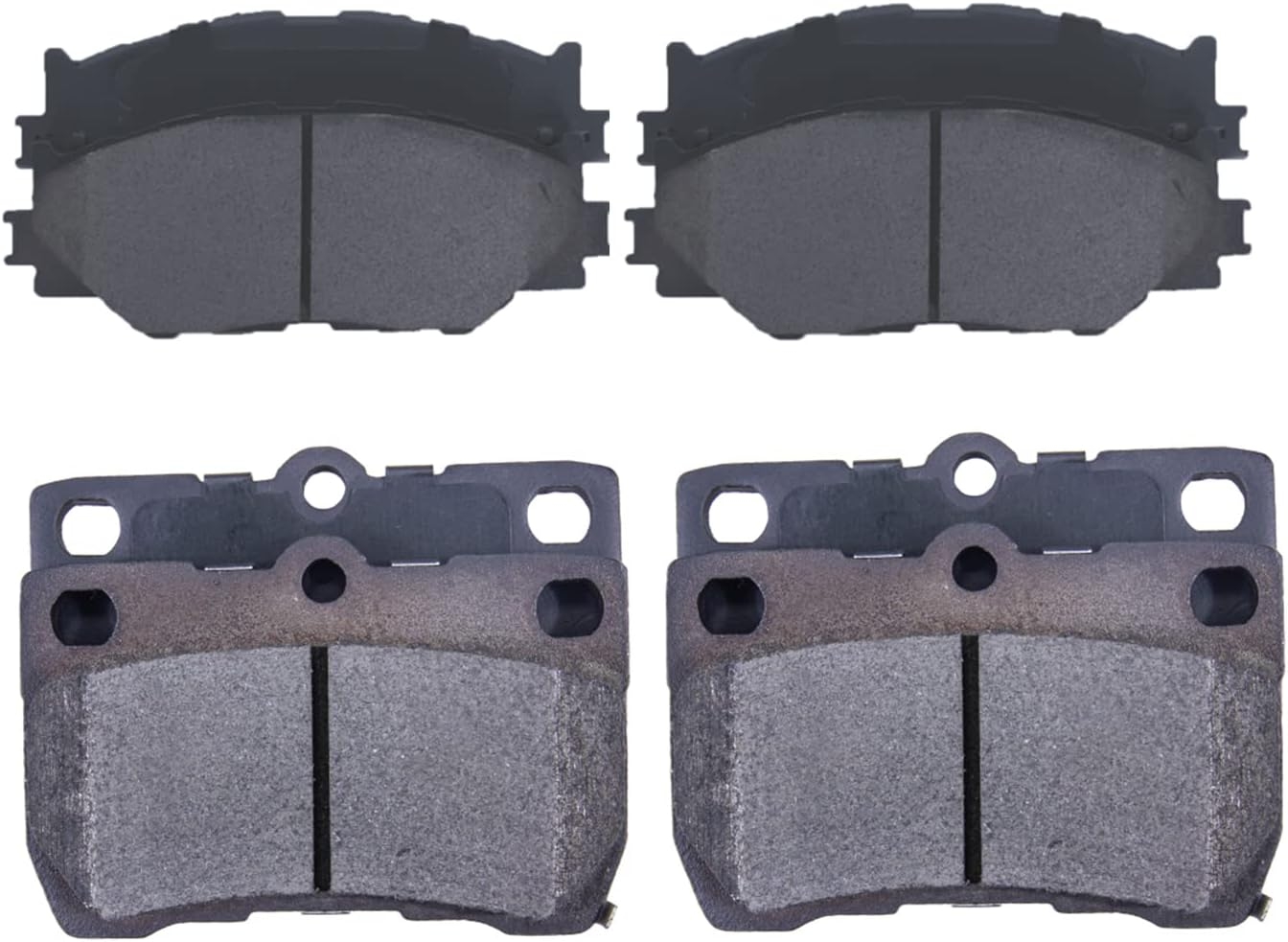 Replacement for Front & Rear Ceramic Brake pads Set 2016 2017 2018 2019 Honda Civic D1451 D914 - Image 163
