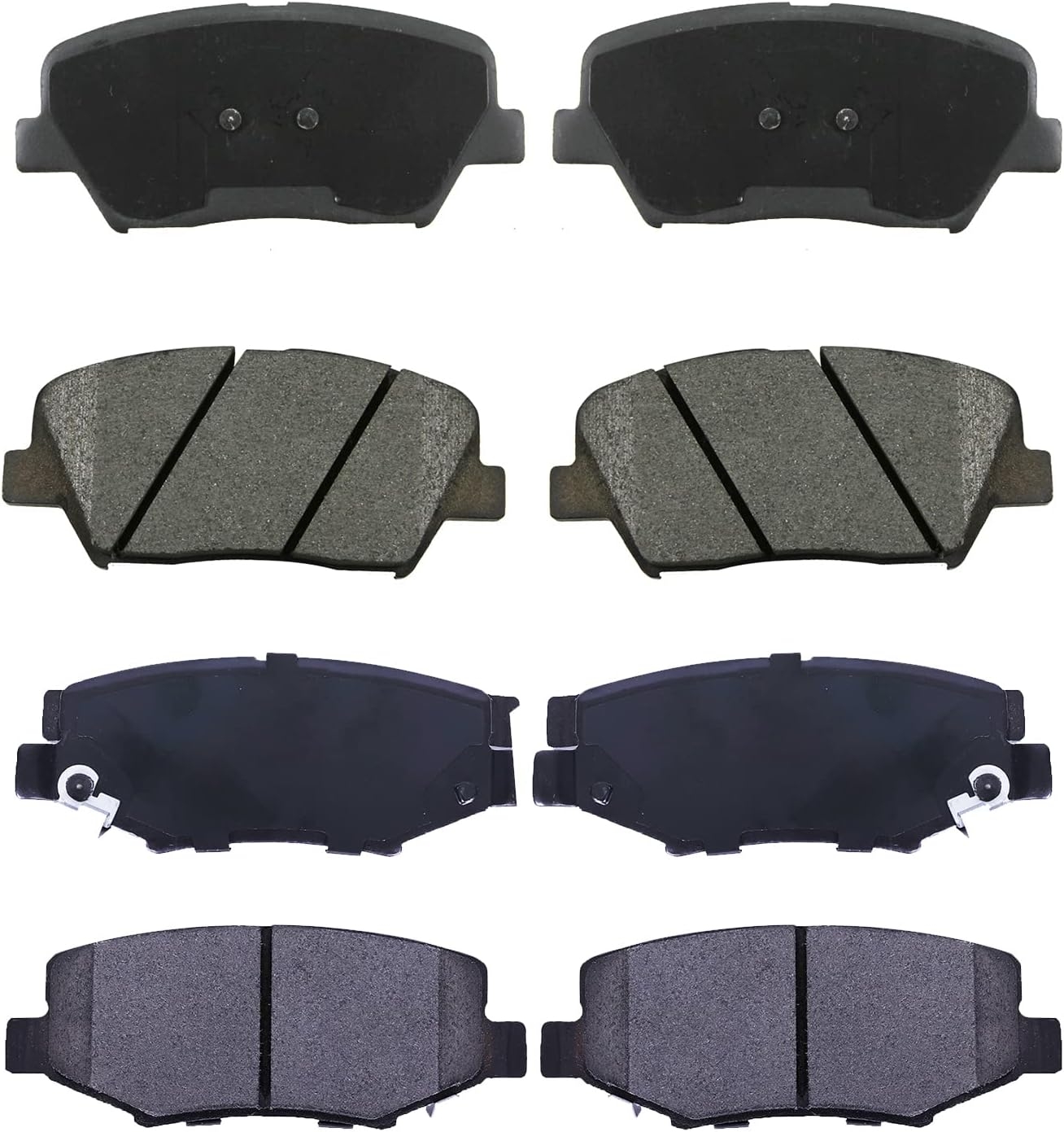 Replacement for Front & Rear Ceramic Brake pads Set 2016 2017 2018 2019 Honda Civic D1451 D914 - Image 164