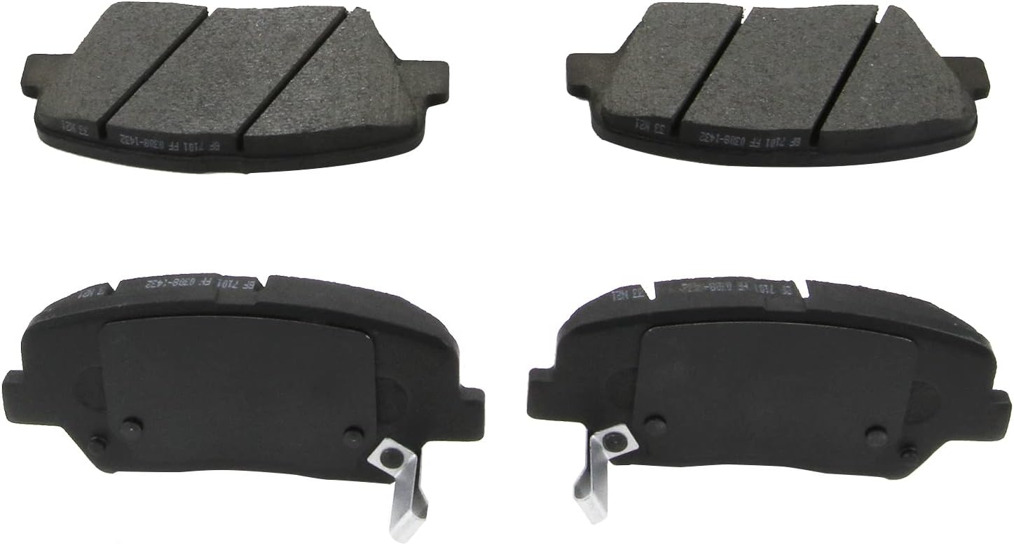 Replacement for Front & Rear Ceramic Brake pads Set 2016 2017 2018 2019 Honda Civic D1451 D914 - Image 165