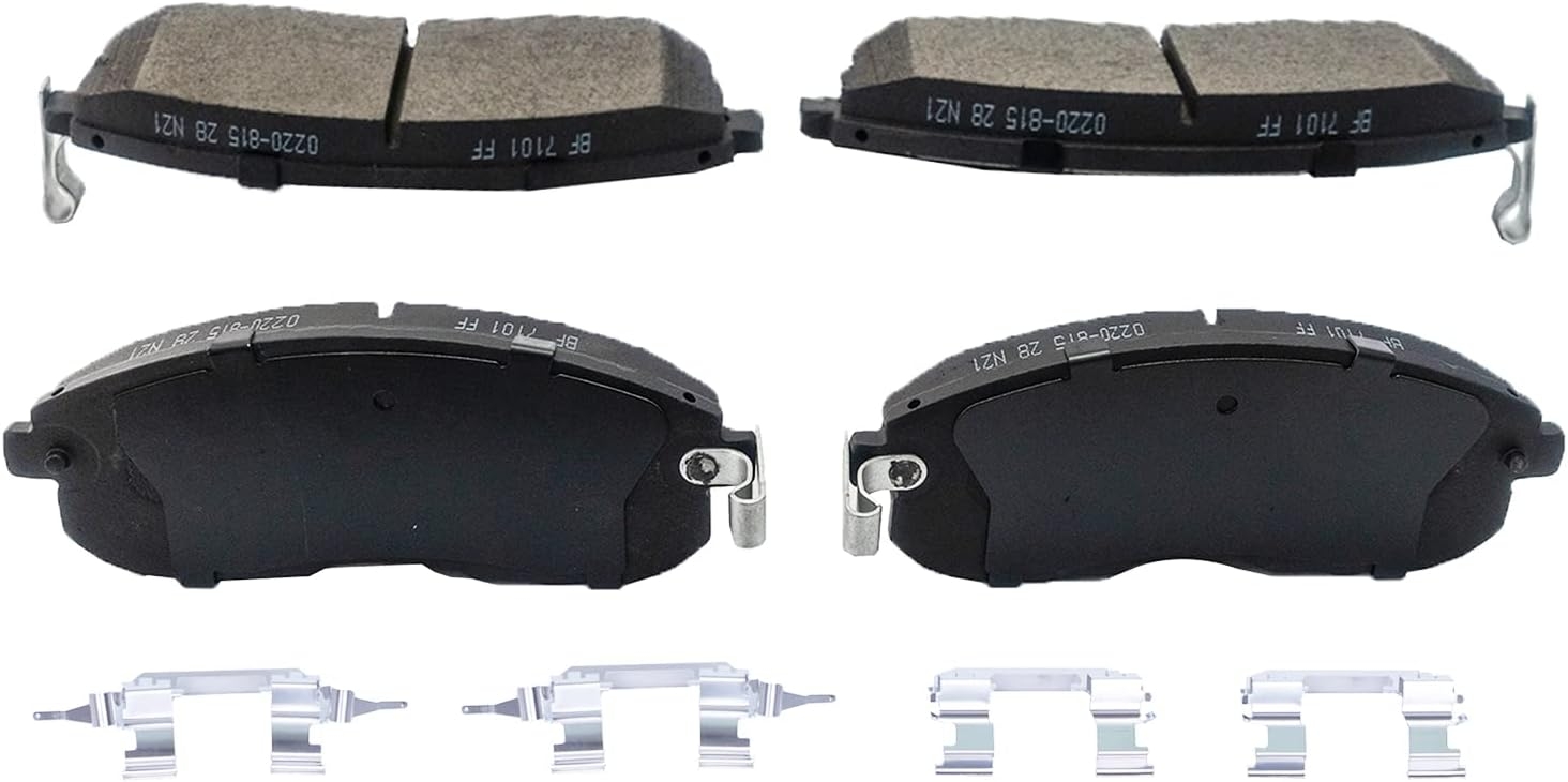 Replacement for Front & Rear Ceramic Brake pads Set 2016 2017 2018 2019 Honda Civic D1451 D914 - Image 174