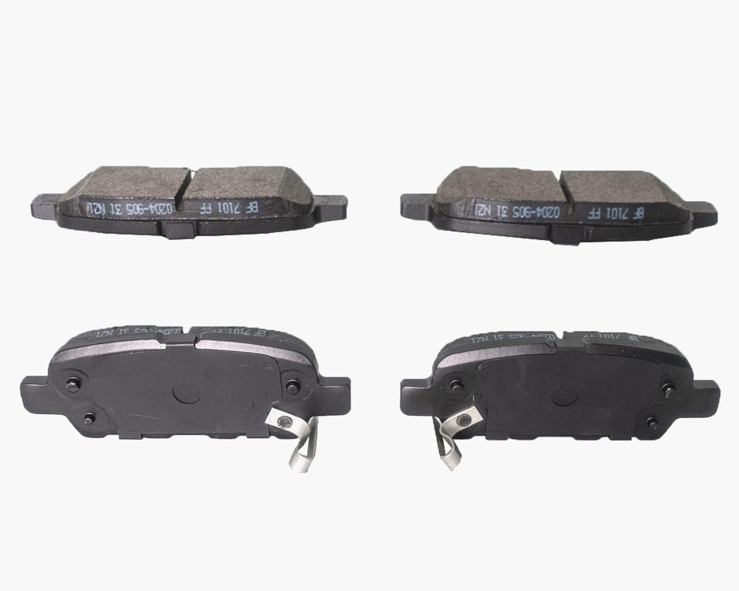 Replacement for Front & Rear Ceramic Brake pads Set 2016 2017 2018 2019 Honda Civic D1451 D914 - Image 175